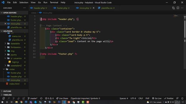 Sistema HelpDesk con PHP y MySQL | Maquetar plantilla. Cap 2 смотреть онлайн