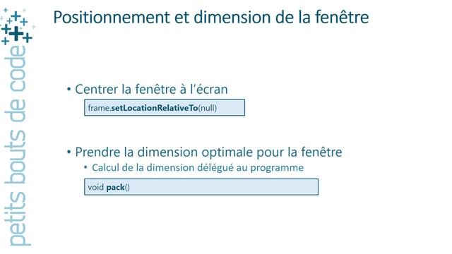 Java / Swing : JFrame & Système de fenêtrage смотреть онлайн
