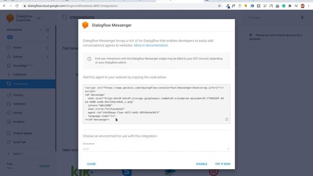 Dialogflow messenger - добавляем бота на сайт смотреть онлайн