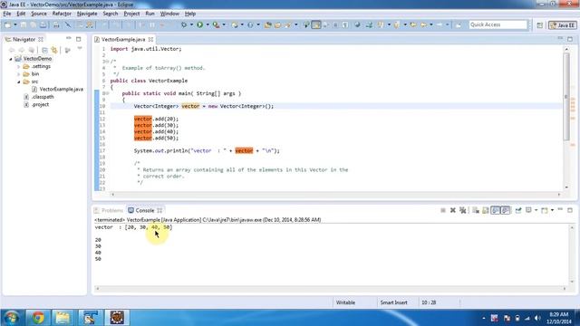 How to convert vector to array? | Vector (toArray) | Java Collection Framework смотреть онлайн