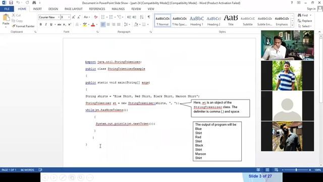 STRING OPERATION IN JAVA смотреть онлайн