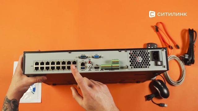 Обзор видеорегистратора NVR (сетевой) Hikvision DS-7716NI-K4/16P | Ситилинк смотреть онлайн