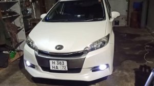 Toyota Wish zge20, результат установки китайского ДХО.