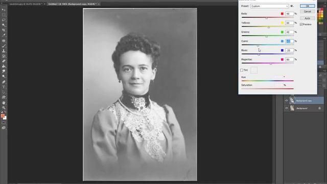 Removing Silvering from an Old Photo 2nd Method смотреть онлайн