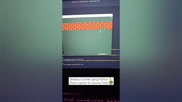 breakout game using python (source code) смотреть онлайн