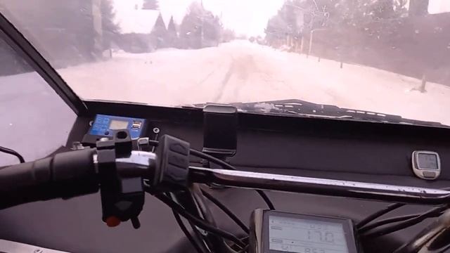 Веломобиль зимой в деревне. Поездка в магазин. На улице -10. Часть восьмая смотреть онлайн