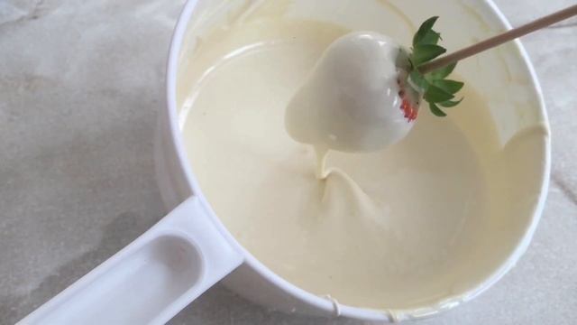 Клубника в белом шоколаде