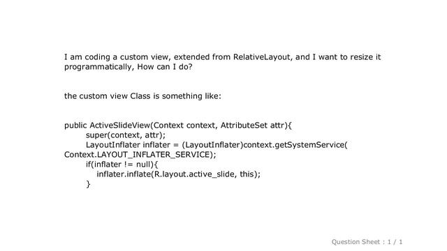 Android : How to resize a custom view programmatically? смотреть онлайн