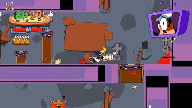(2-2) Pizza Tower April 2021 Build Playthrough: The Wasteyard смотреть онлайн