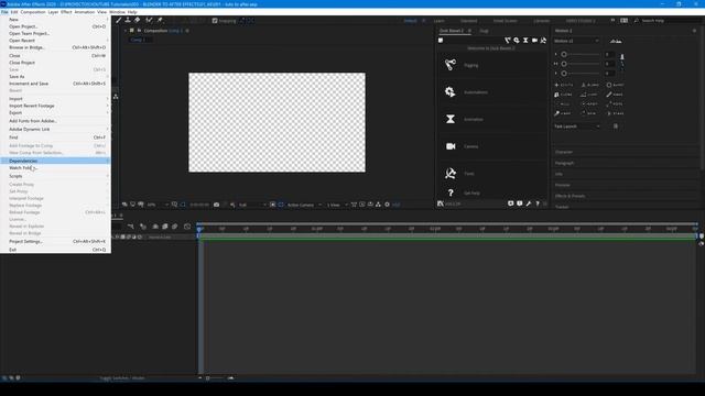 Exporta de BLENDER a AFTER EFFECTS смотреть онлайн