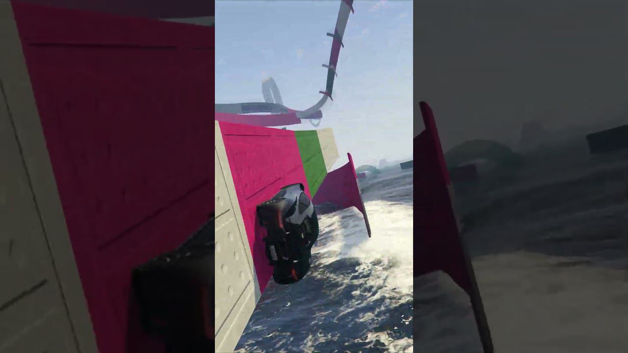 ПРЫЖКИ НАД ВОДОЙ SKILL TEST GTA 5 ONLINE #shorts #приколы #gta5 смотреть онлайн