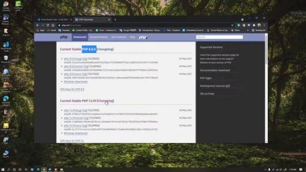 How to install PHP 8.0.0 and VS Code on Windows 10