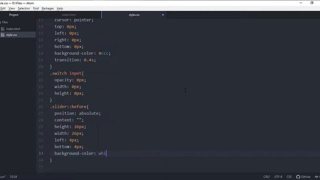 Round Toggle Switch Button Using Html Css Only | How To Design Switch Button In Html Css смотреть онлайн