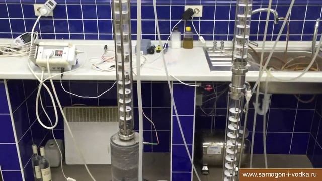 Начало ректификации на тарельчатой РК колонне 71 тарелка, 4 метра высота смотреть онлайн