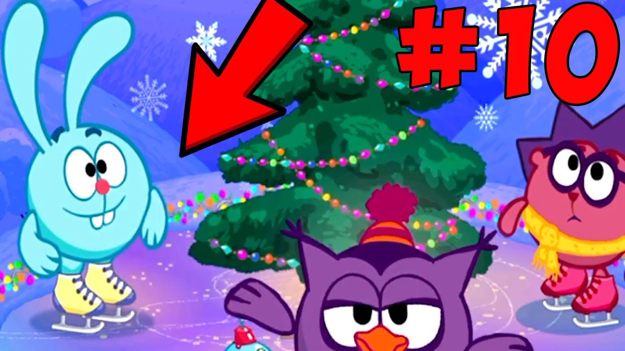 Новый год со Смешариками. Смешарики 10 серия на канале BabyMax. Прохождение игры для детей. смотреть онлайн