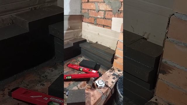 Топка мангала из чёрного шамотного кирпича. Мангал под отделку. смотреть онлайн