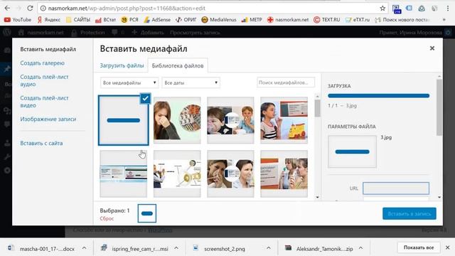 Вставка картинок в статью на сайте смотреть онлайн