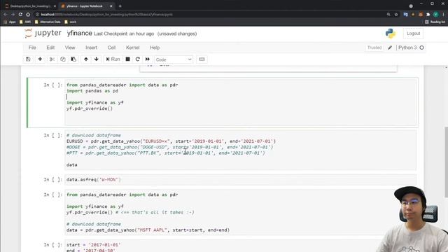 ดึงข้อมูลจาก Yahoo Finance ด้วย Python Part 2 смотреть онлайн