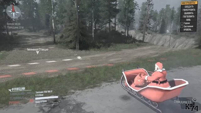 Spintires: MudRunner обзор мода [ Santa's ] БОЛЬ смотреть онлайн