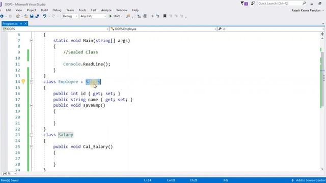 Sealed Class in C# смотреть онлайн
