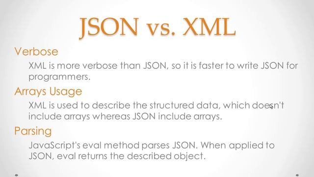 JSON Vs XML смотреть онлайн