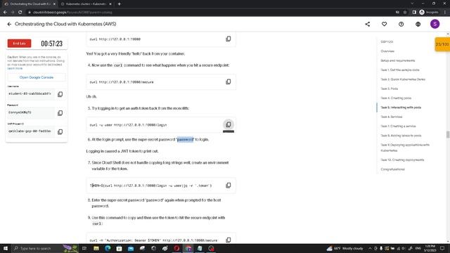 GCP Orchestrating the Cloud with Kubernetes AWS GSP1120 смотреть онлайн