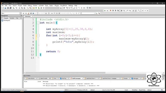 C Language Sinhala By ChamiViews Part 41 - How to Find the Maximum Element in the Array смотреть онлайн