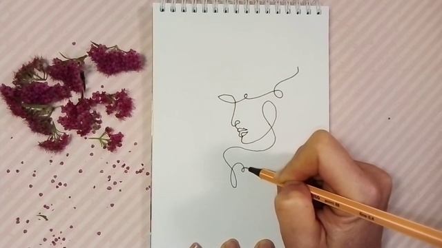 It's just ONE LINE !!!! I draw with one single line a girl смотреть онлайн