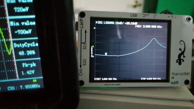 Сопряжение контуров гетеродина с контурами входного усилителя. Использовал 2 NanoVNA и осциллограф. смотреть онлайн
