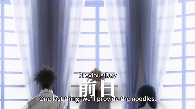 Alice Nakiri vs Yukihira (Nori Bento), Tadokoro vs Kurokiba (Light Ramen VS Heavy Ramen) смотреть онлайн