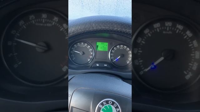 Запуск двигателя 1.2 Tdi CFWA в мороз  -16.Skoda Fabia Combi Greenline.