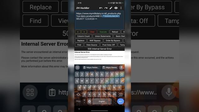 500 Internal Server Error Bypass in SQL injection video смотреть онлайн
