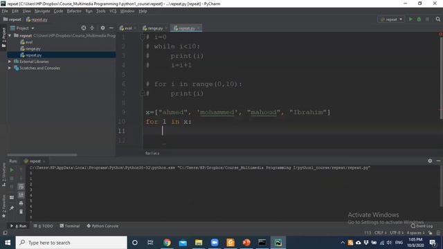 eval + range + for смотреть онлайн