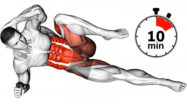 Тренировка V-образной формы пресса .