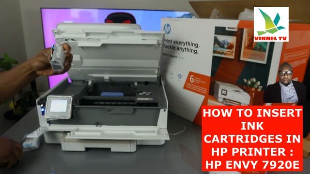 HOW TO INSTALL INK CARTRIDGES IN HP PRINTER : HP ENVY INSPIRE 7920E смотреть онлайн