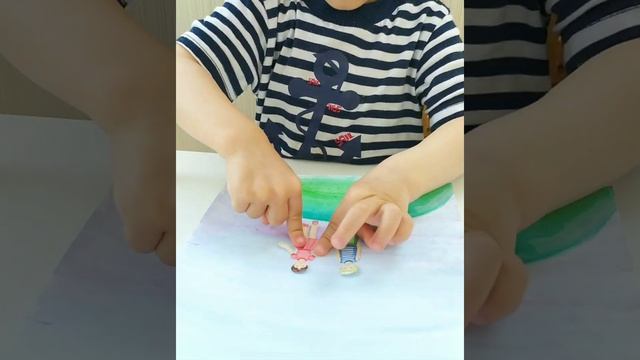 Поделка ко дню защиты детей из ватных дисков! смотреть онлайн