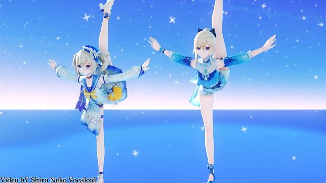 【MMD Genshin Impact】Penche balance【Barbara and Jean】【60fps】 смотреть онлайн