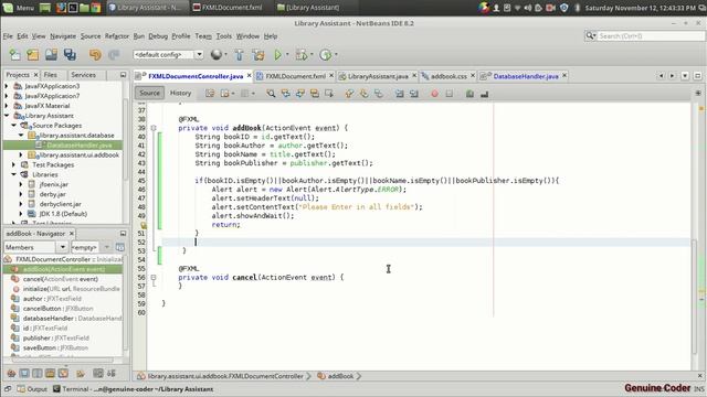 JavaFX Library Software From Scratch #3 : Adding Books to the Database смотреть онлайн