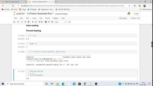 Tutorial 1 - Python Basics , Data Types and String slicing смотреть онлайн