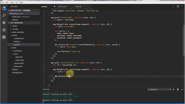 express-mongodb 1 смотреть онлайн