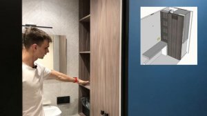 Мебель для ванной. Как спрятать вентиляцию, бойлер и стиральную машинку?