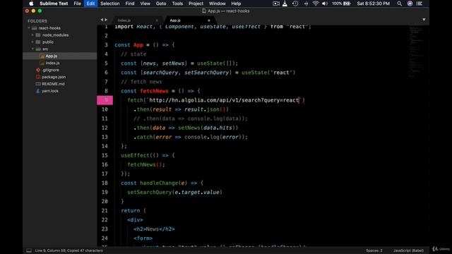 Lecture 27 | Search news on input change | React Js JavaScript Tutorial Training смотреть онлайн