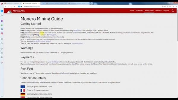 Майнинг на CPU. Как запустить майнер monero? Как создать кошелёк?