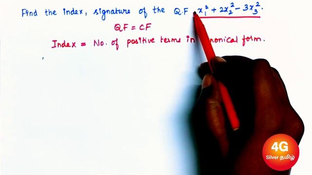 How to find Index and Signature of QF | Engineering Maths | Unit 1 | Matrix Lecture in Tamil смотреть онлайн