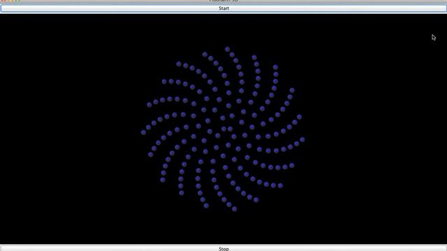 Fibonacci Spiral using Java 3D, Golden Ration = e смотреть онлайн