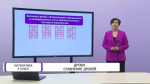 Математика. 4 класс. Дроби. Сравнение дробей /22.02.2021/