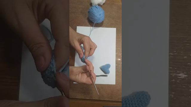 Заготовка для мягкой игрушки "Сердечко". Вязание по кругу крючком. смотреть онлайн