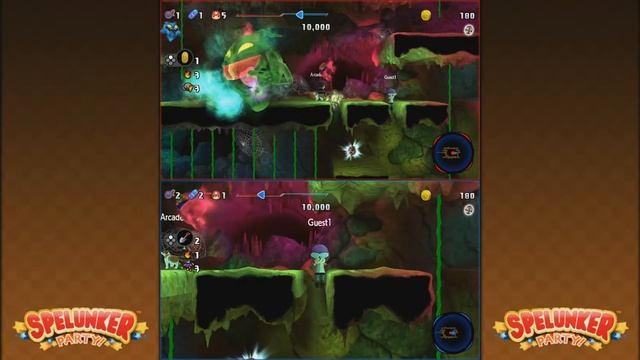 Spelunking with Ghosts In Spelunker Party (Nintendo Switch; 2-player) смотреть онлайн