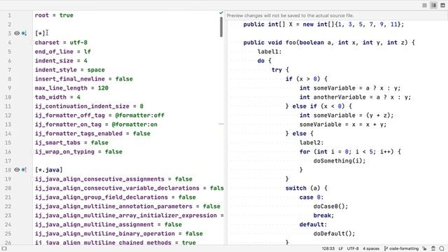 Code Formatting in IntelliJ IDEA смотреть онлайн