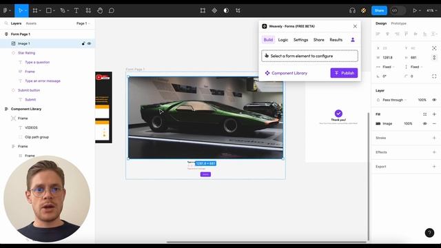 Using Images to Create Custom Forms and Surveys in Figma смотреть онлайн